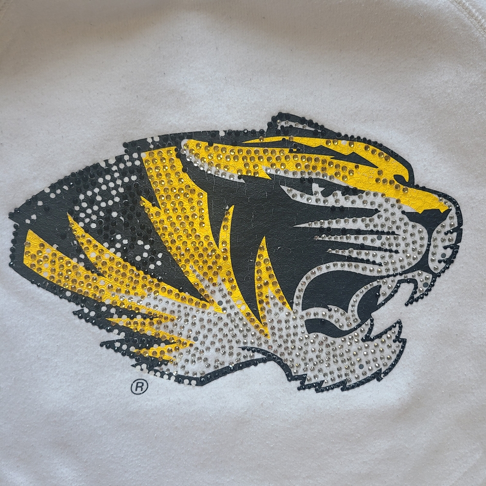 Mizzou Tigers Rhinestone Zip Hoodie Women’s Small College Classics Missouri - Picture 8 of 12